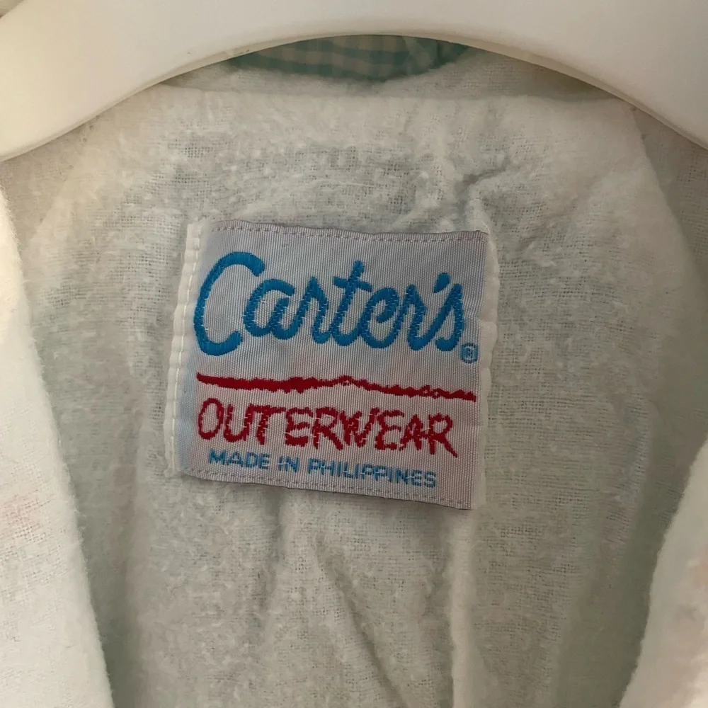 Carter's Mint Green Baby Jacket with White Accents